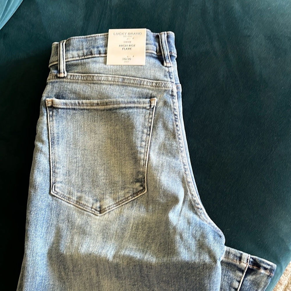 NWT Lucky Brand Jeans Stevie High Rise Flare Petite Length